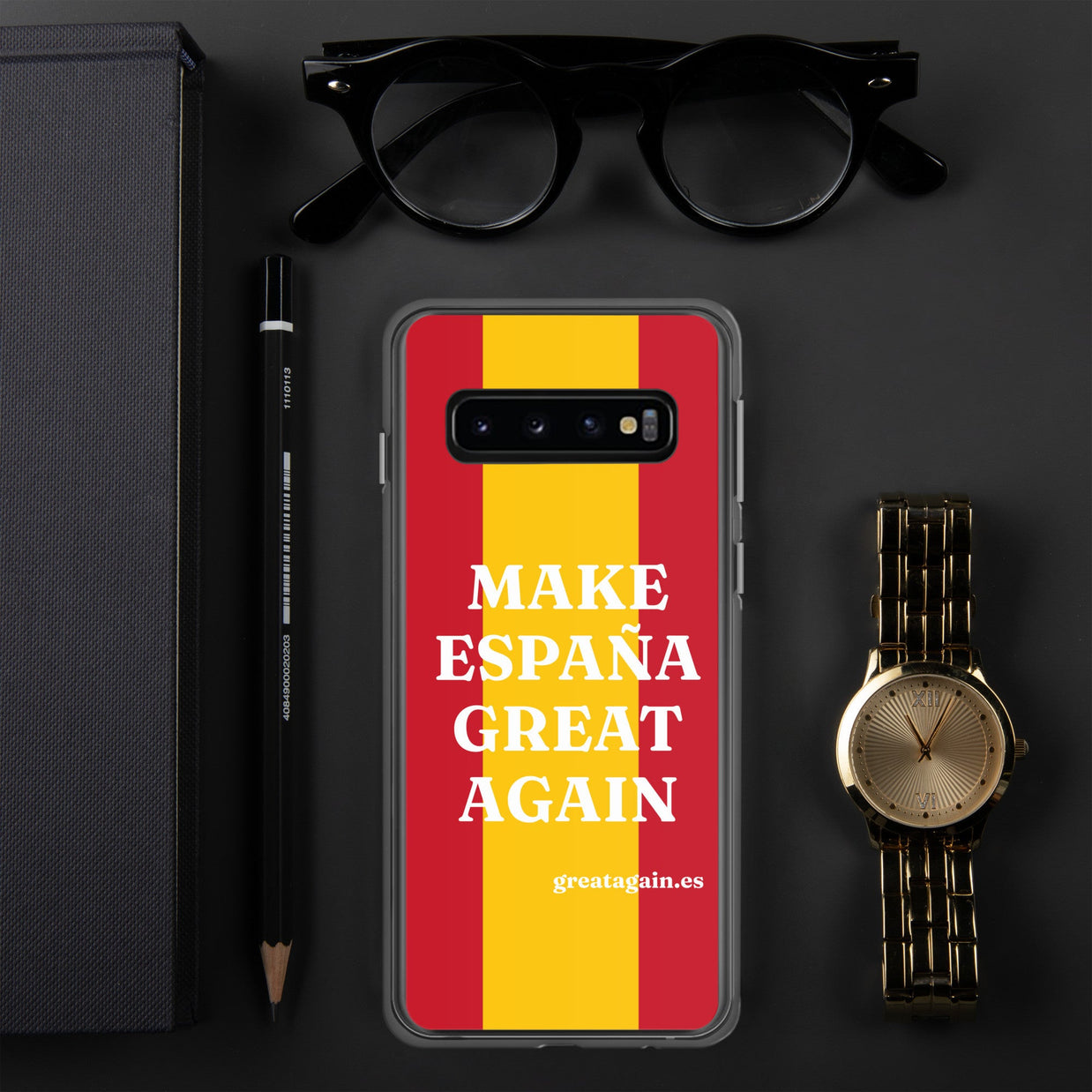 Carcasa transparente Samsung® Make España Great Again
