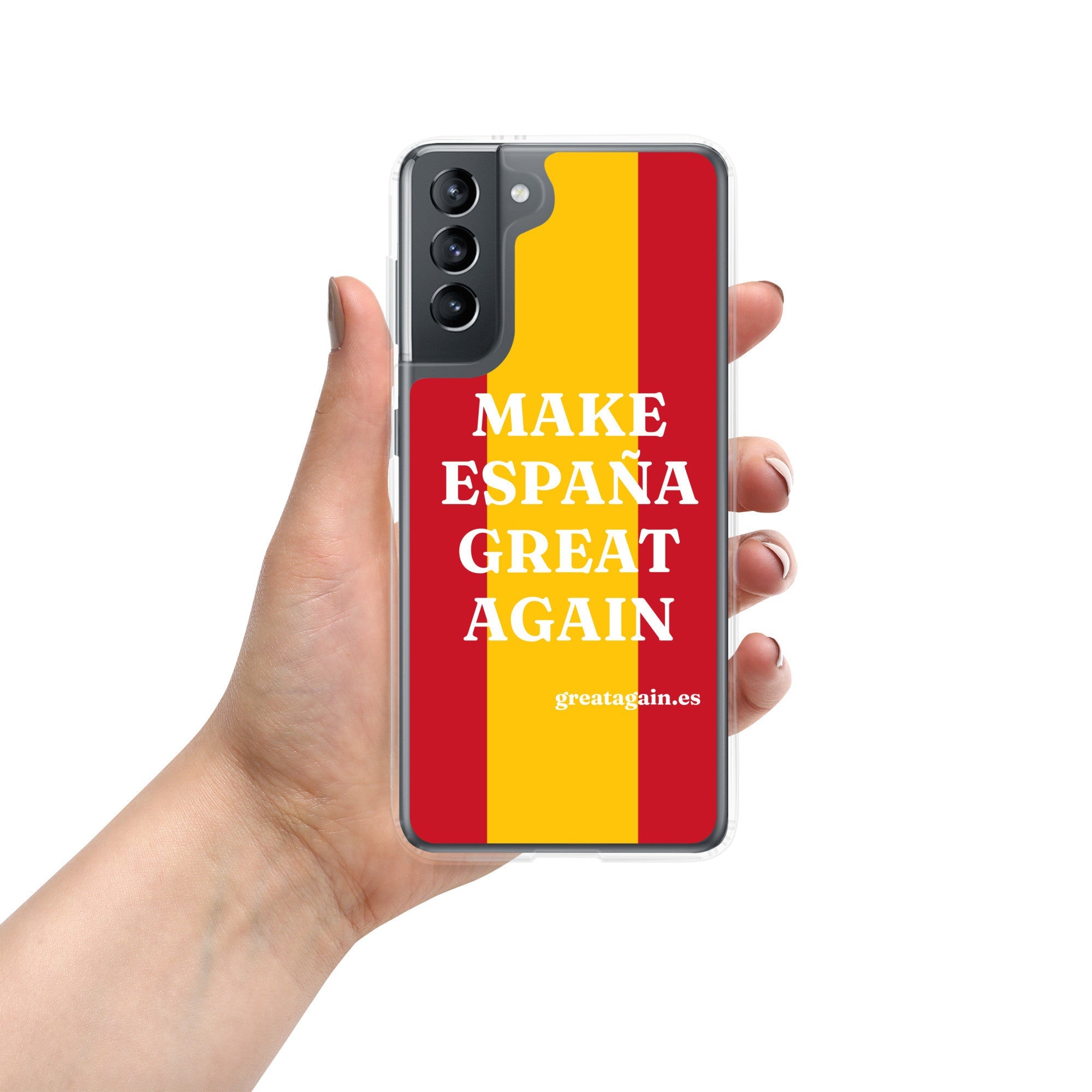 Carcasa transparente Samsung® Make España Great Again
