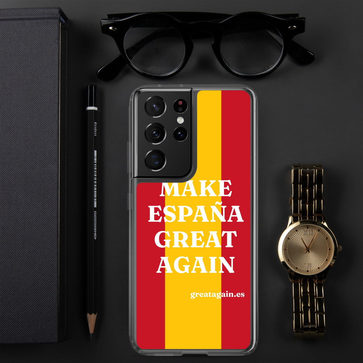 Carcasa transparente Samsung® Make España Great Again