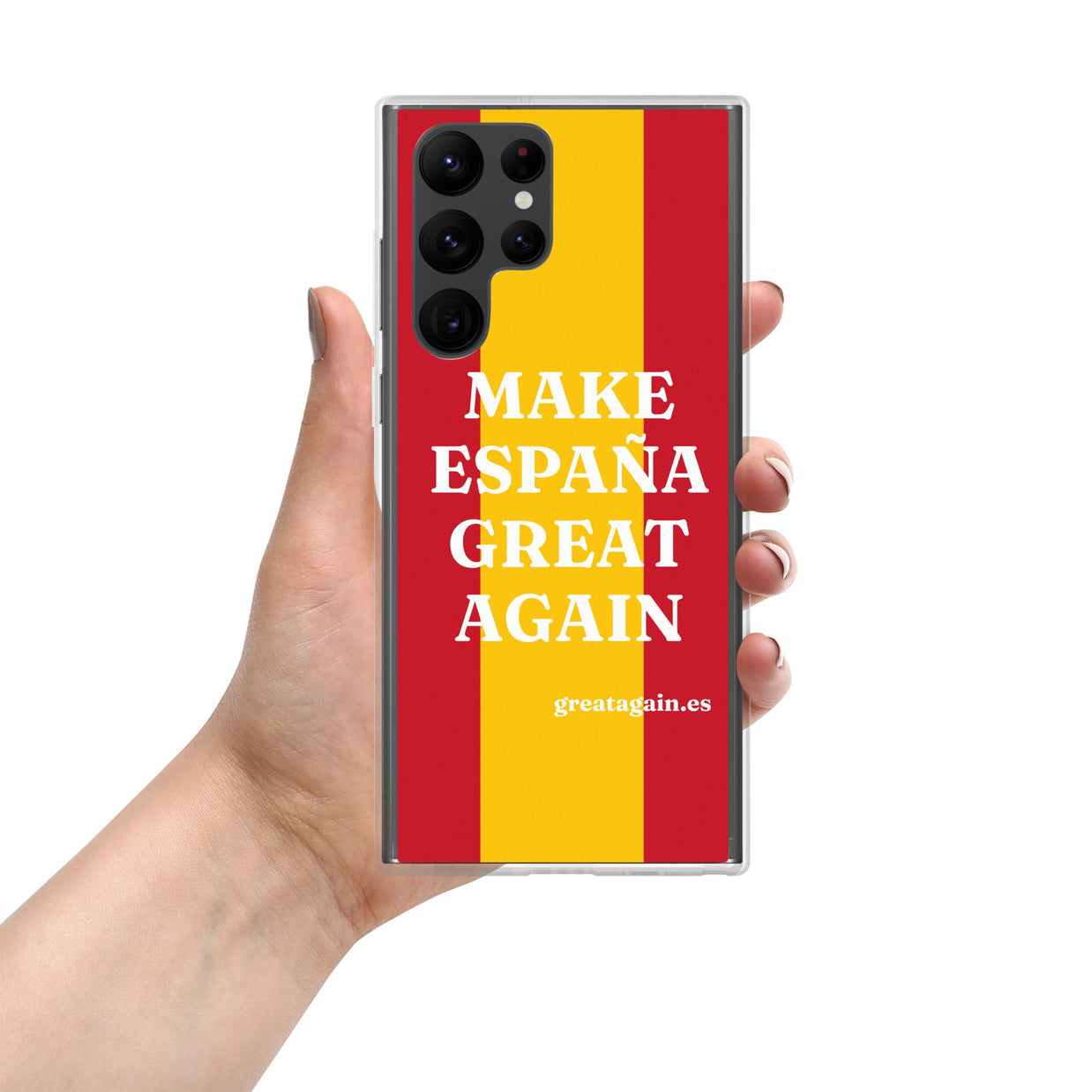 Carcasa transparente Samsung® Make España Great Again