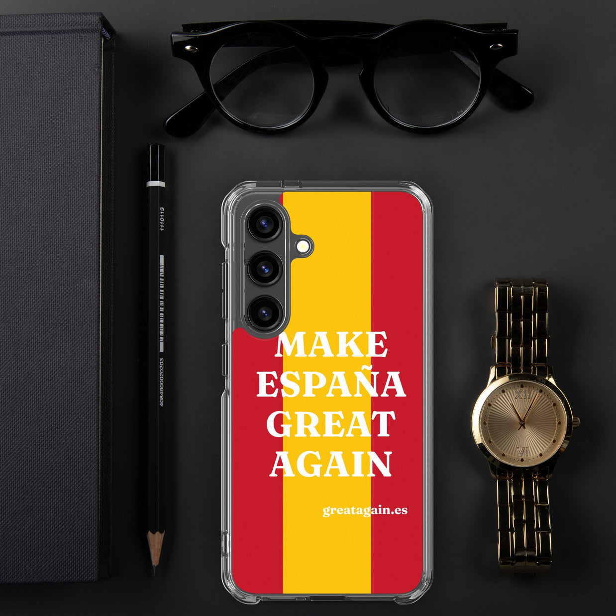 Carcasa transparente Samsung® Make España Great Again