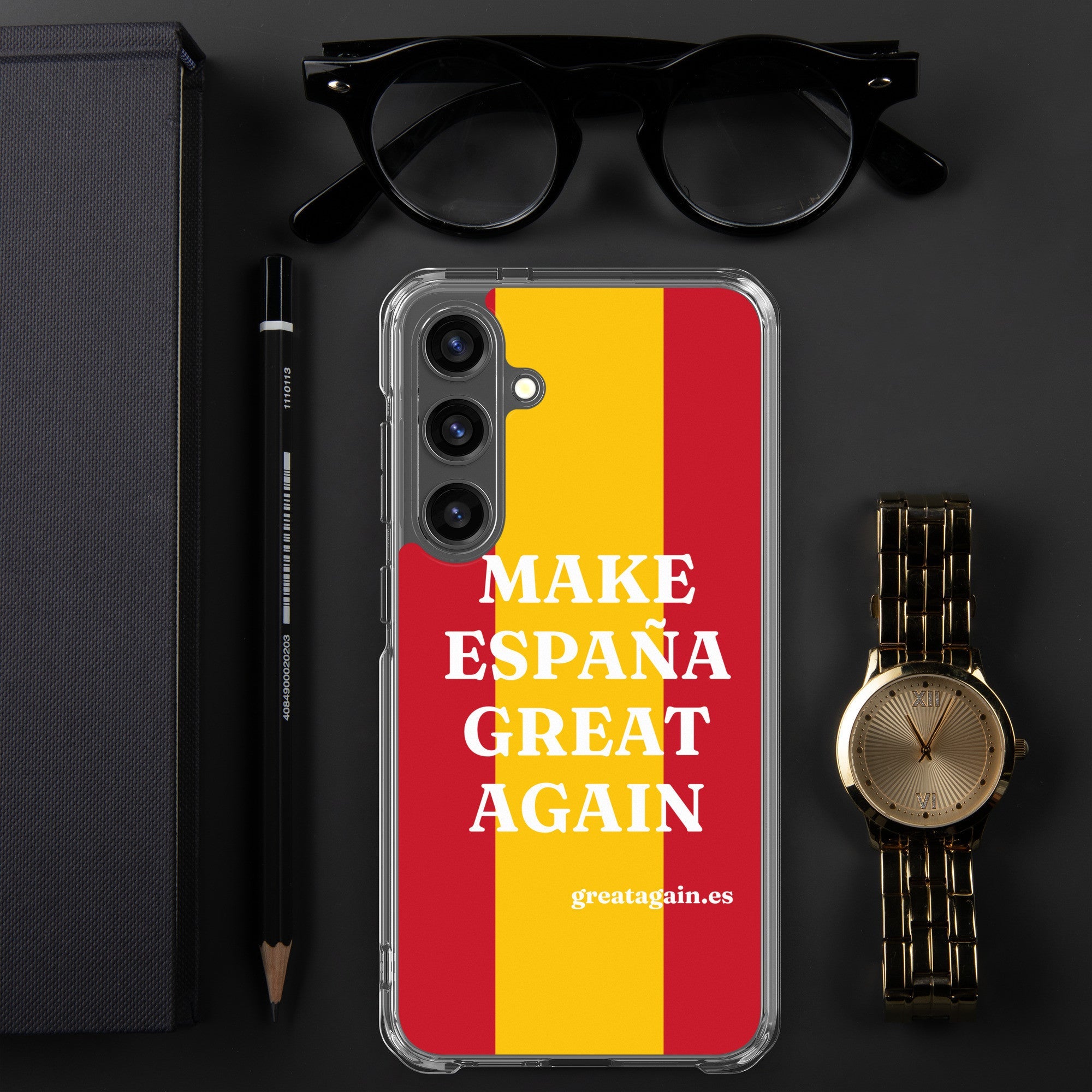 Carcasa transparente Samsung® Make España Great Again