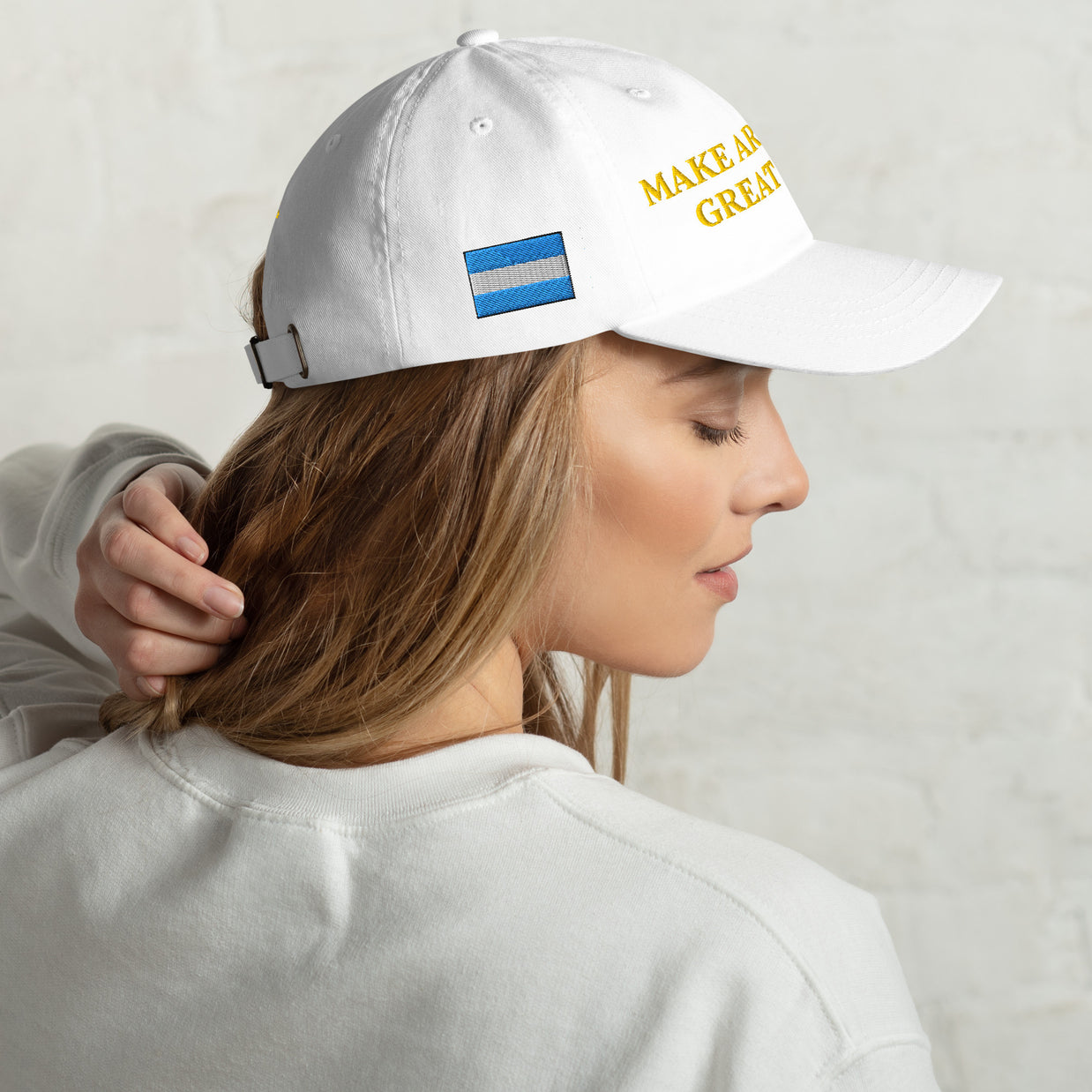 Gorra con bandera 