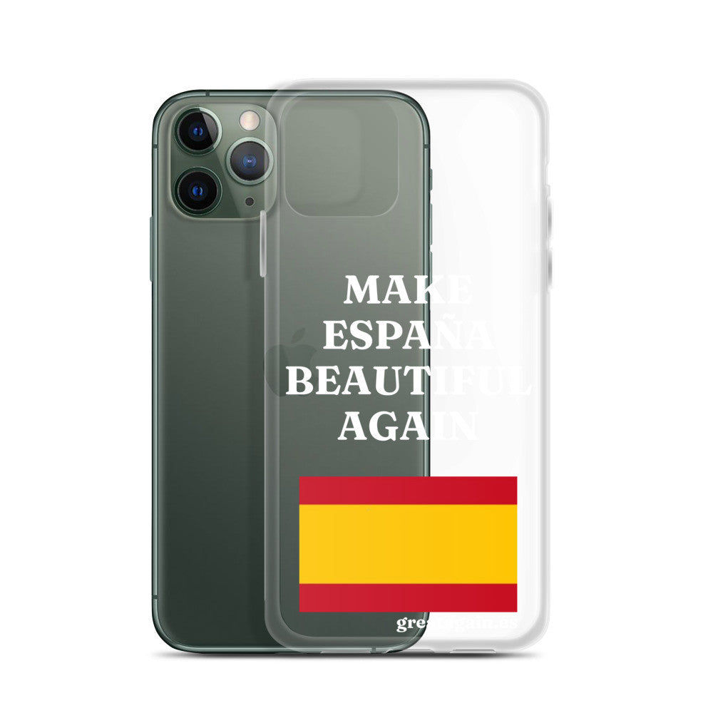 Carcasa transparente iPhone® Make España Beautiful Again