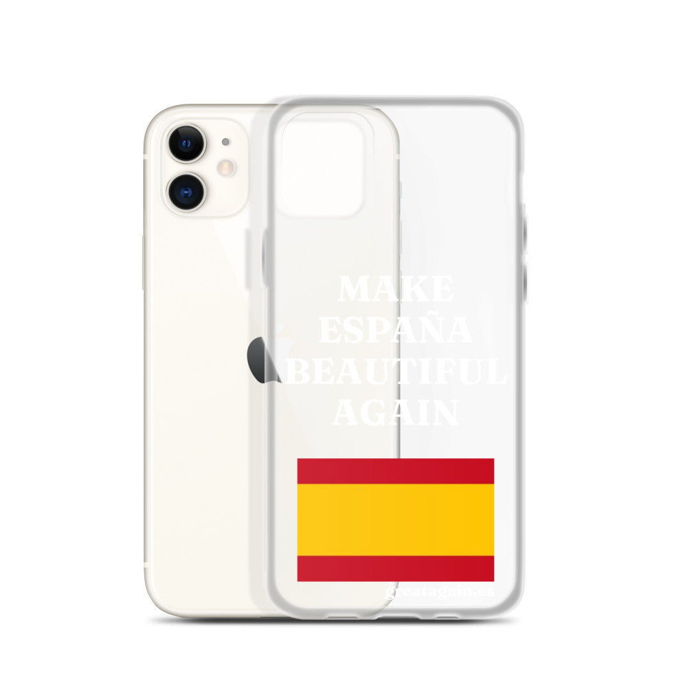 Carcasa transparente iPhone® Make España Beautiful Again