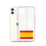 Carcasa transparente iPhone® Make España Beautiful Again