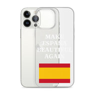 Carcasa transparente iPhone® Make España Beautiful Again