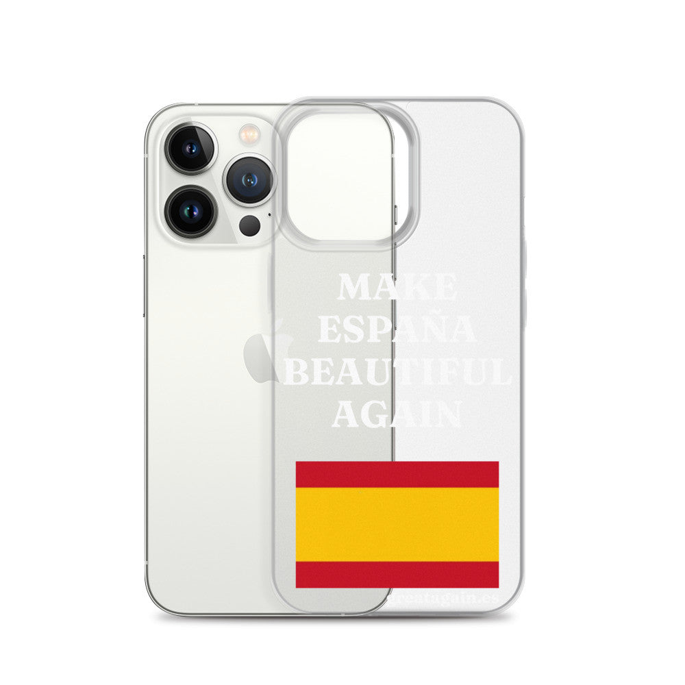 Carcasa transparente iPhone® Make España Beautiful Again