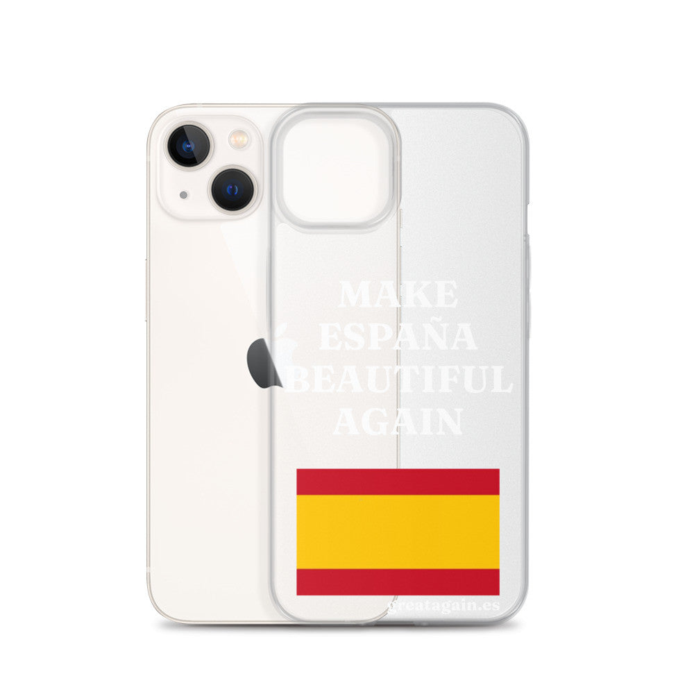 Carcasa transparente iPhone® Make España Beautiful Again