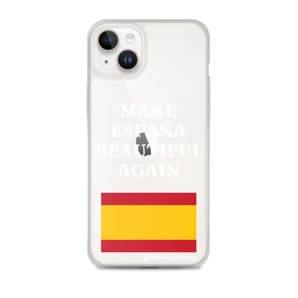 Carcasa transparente iPhone® Make España Beautiful Again