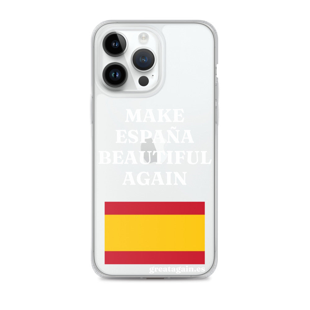 Carcasa transparente iPhone® Make España Beautiful Again