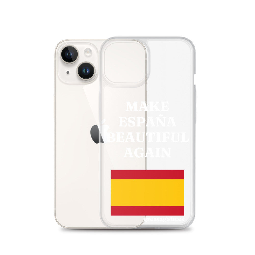 Carcasa transparente iPhone® Make España Beautiful Again
