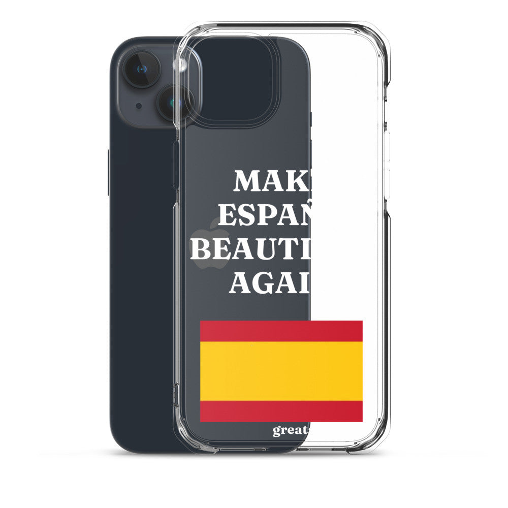 Carcasa transparente iPhone® Make España Beautiful Again