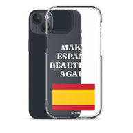 Carcasa transparente iPhone® Make España Beautiful Again