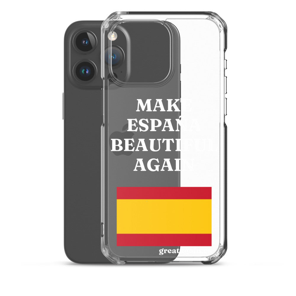 Carcasa transparente iPhone® Make España Beautiful Again