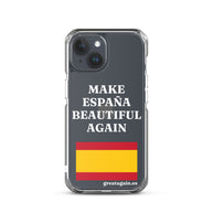 Carcasa transparente iPhone® Make España Beautiful Again