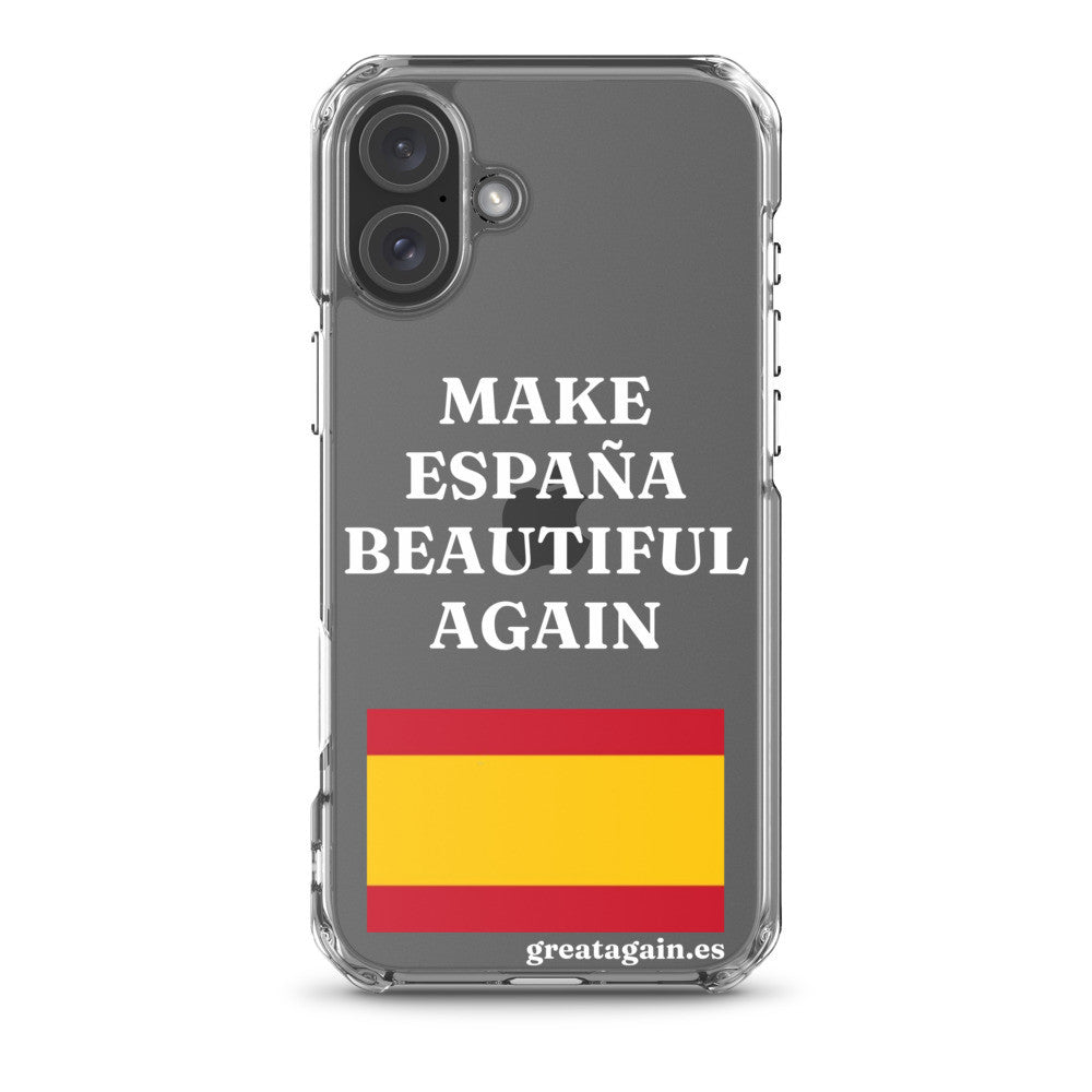 Carcasa transparente iPhone® Make España Beautiful Again