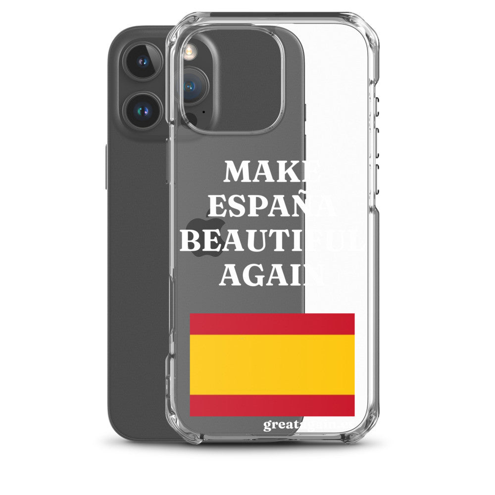 Carcasa transparente iPhone® Make España Beautiful Again