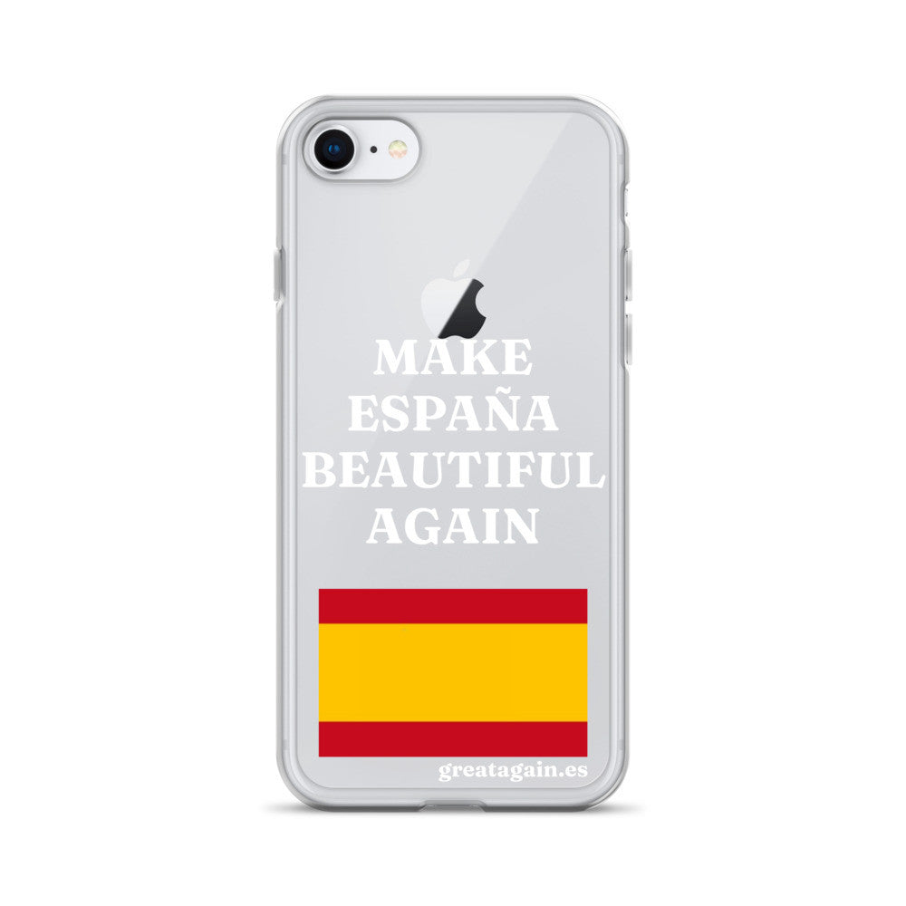 Carcasa transparente iPhone® Make España Beautiful Again