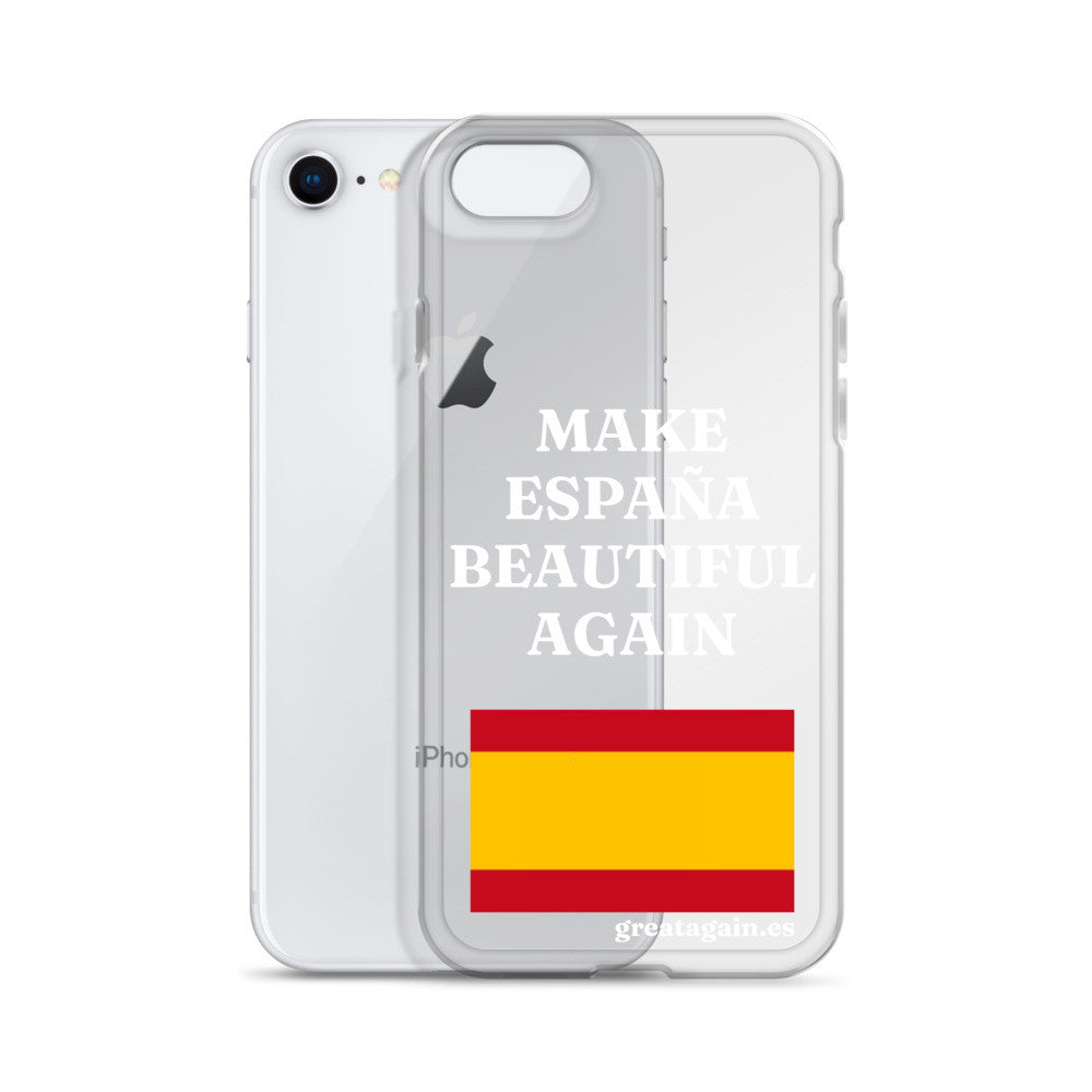 Carcasa transparente iPhone® Make España Beautiful Again