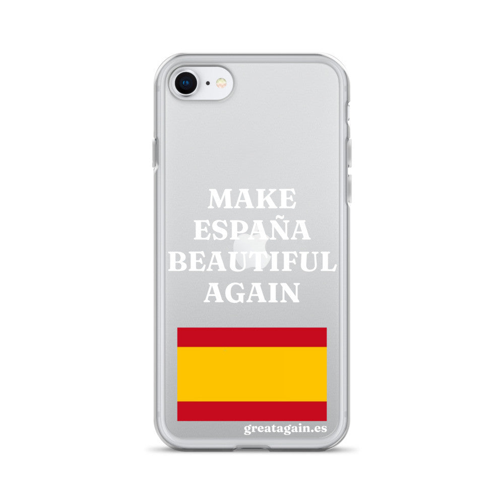 Carcasa transparente iPhone® Make España Beautiful Again