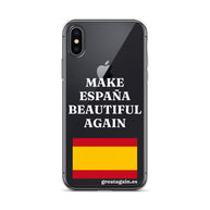 Carcasa transparente iPhone® Make España Beautiful Again