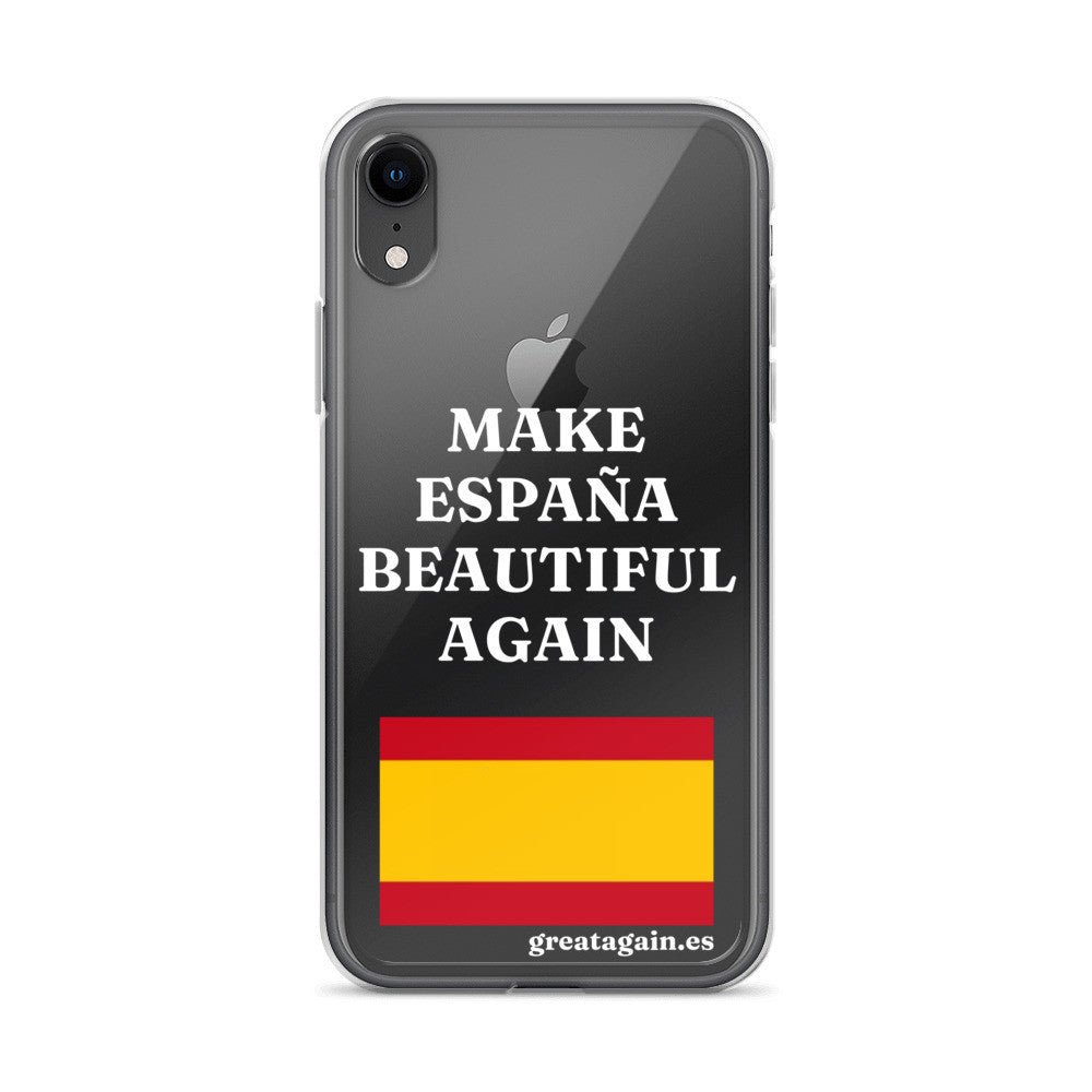 Carcasa transparente iPhone® Make España Beautiful Again