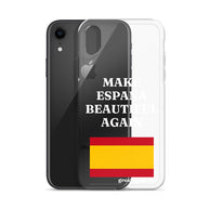 Carcasa transparente iPhone® Make España Beautiful Again