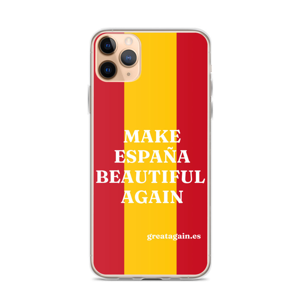 Carcasa transparente iPhone® Make España Beautiful Again