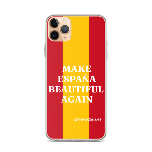 Carcasa transparente iPhone® Make España Beautiful Again