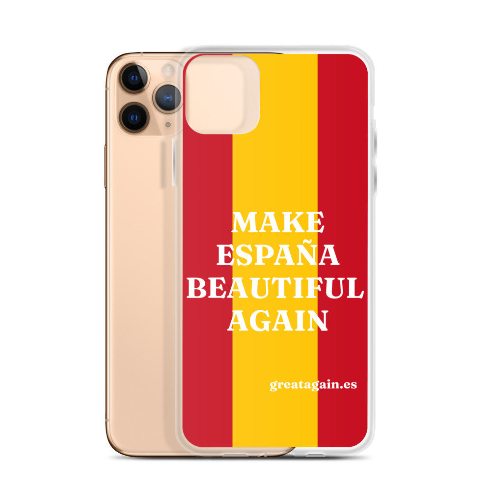 Carcasa transparente iPhone® Make España Beautiful Again