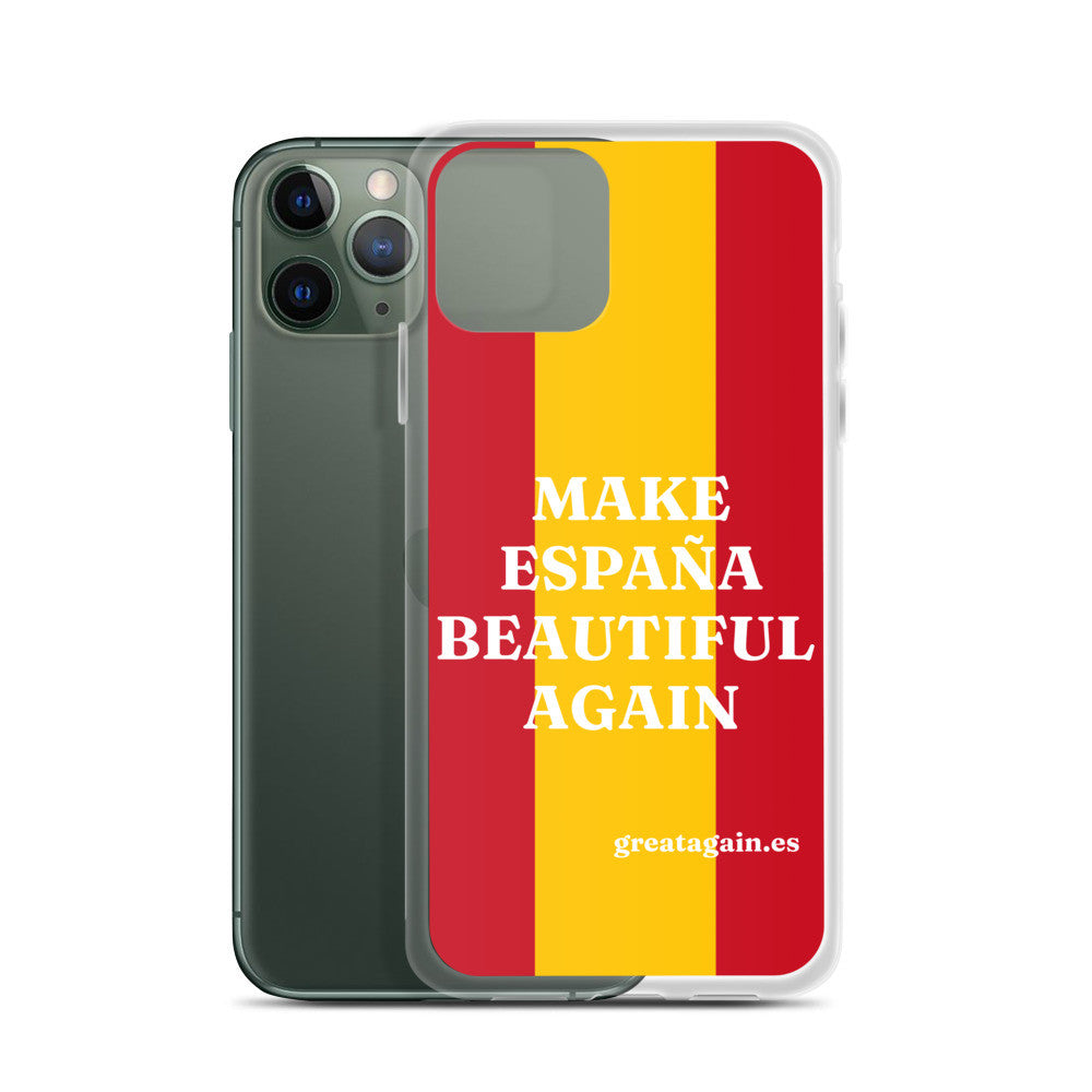 Carcasa transparente iPhone® Make España Beautiful Again