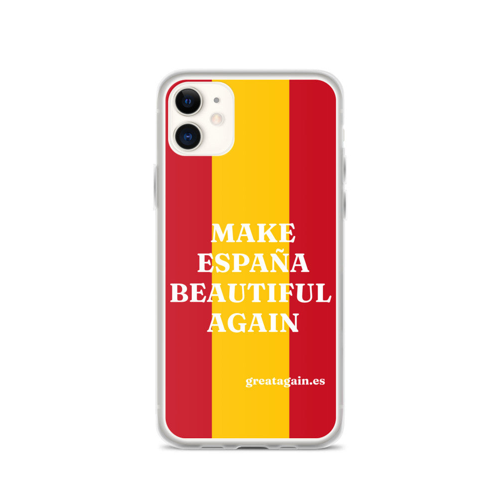 Carcasa transparente iPhone® Make España Beautiful Again