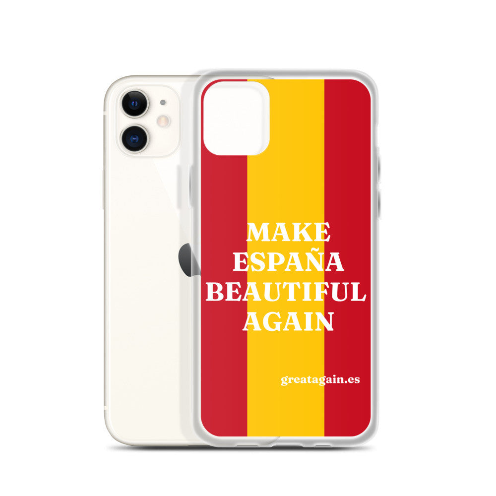 Carcasa transparente iPhone® Make España Beautiful Again
