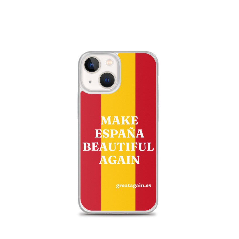 Carcasa transparente iPhone® Make España Beautiful Again
