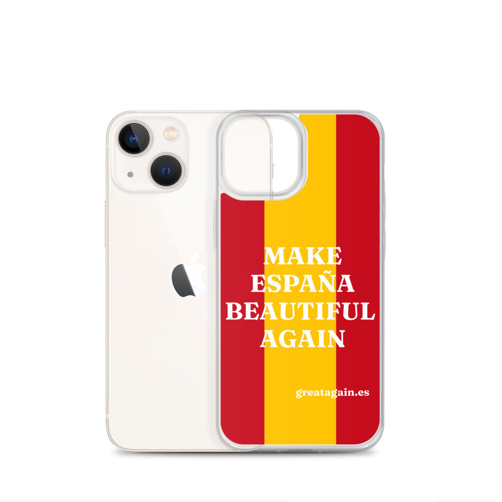 Carcasa transparente iPhone® Make España Beautiful Again