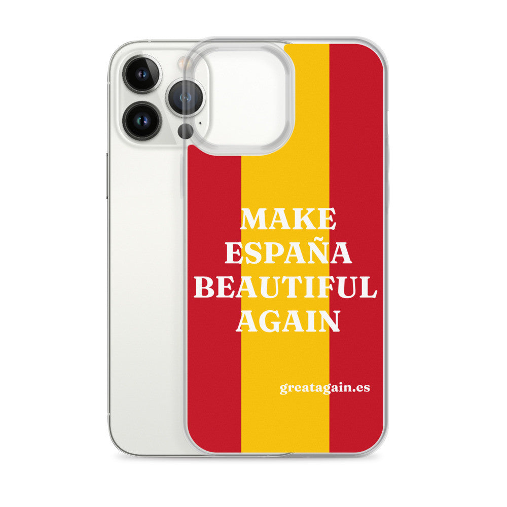 Carcasa transparente iPhone® Make España Beautiful Again