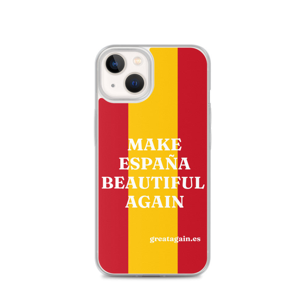 Carcasa transparente iPhone® Make España Beautiful Again