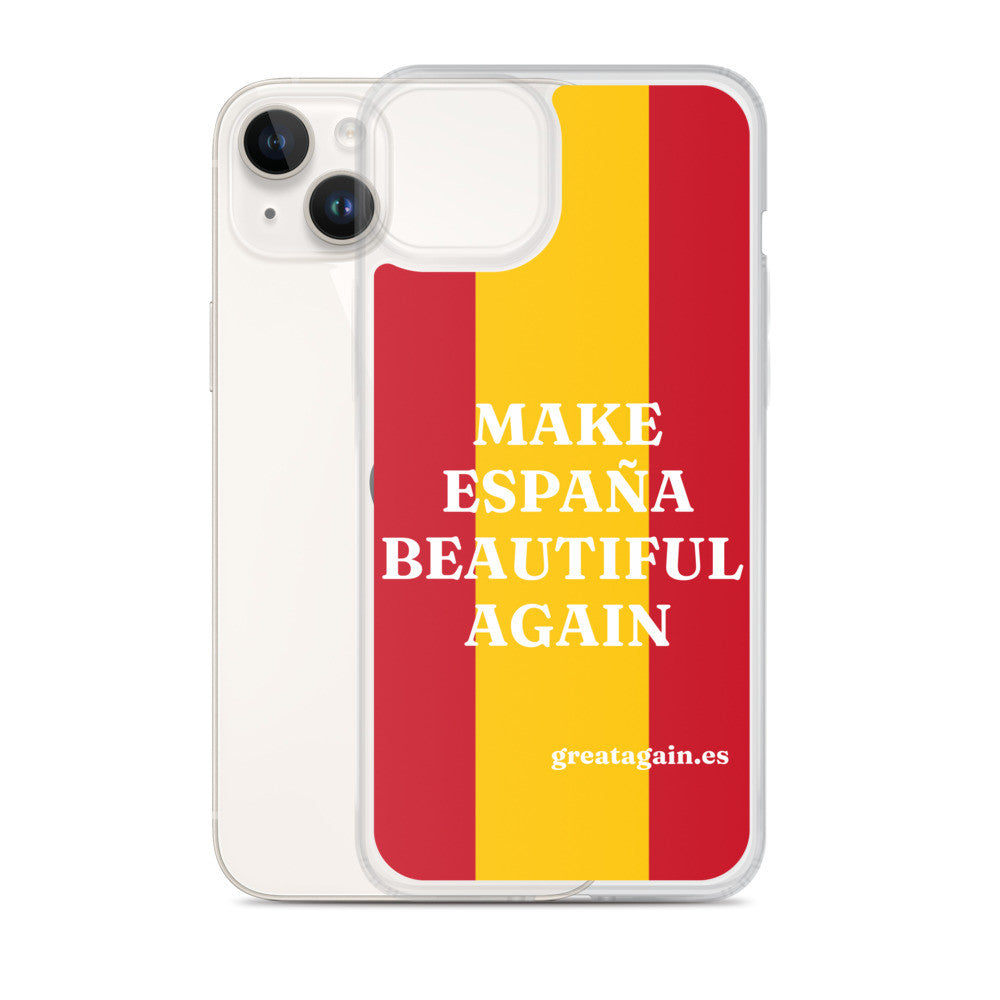 Carcasa transparente iPhone® Make España Beautiful Again