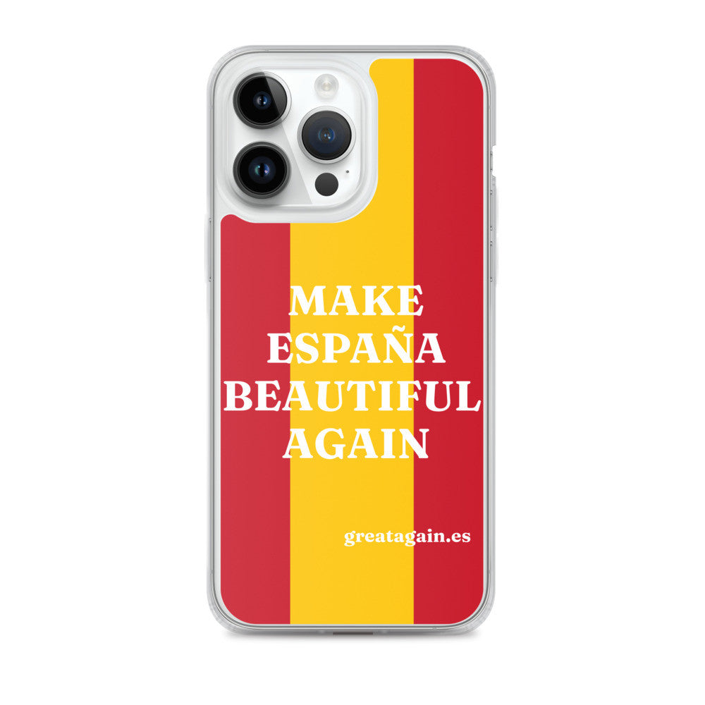 Carcasa transparente iPhone® Make España Beautiful Again