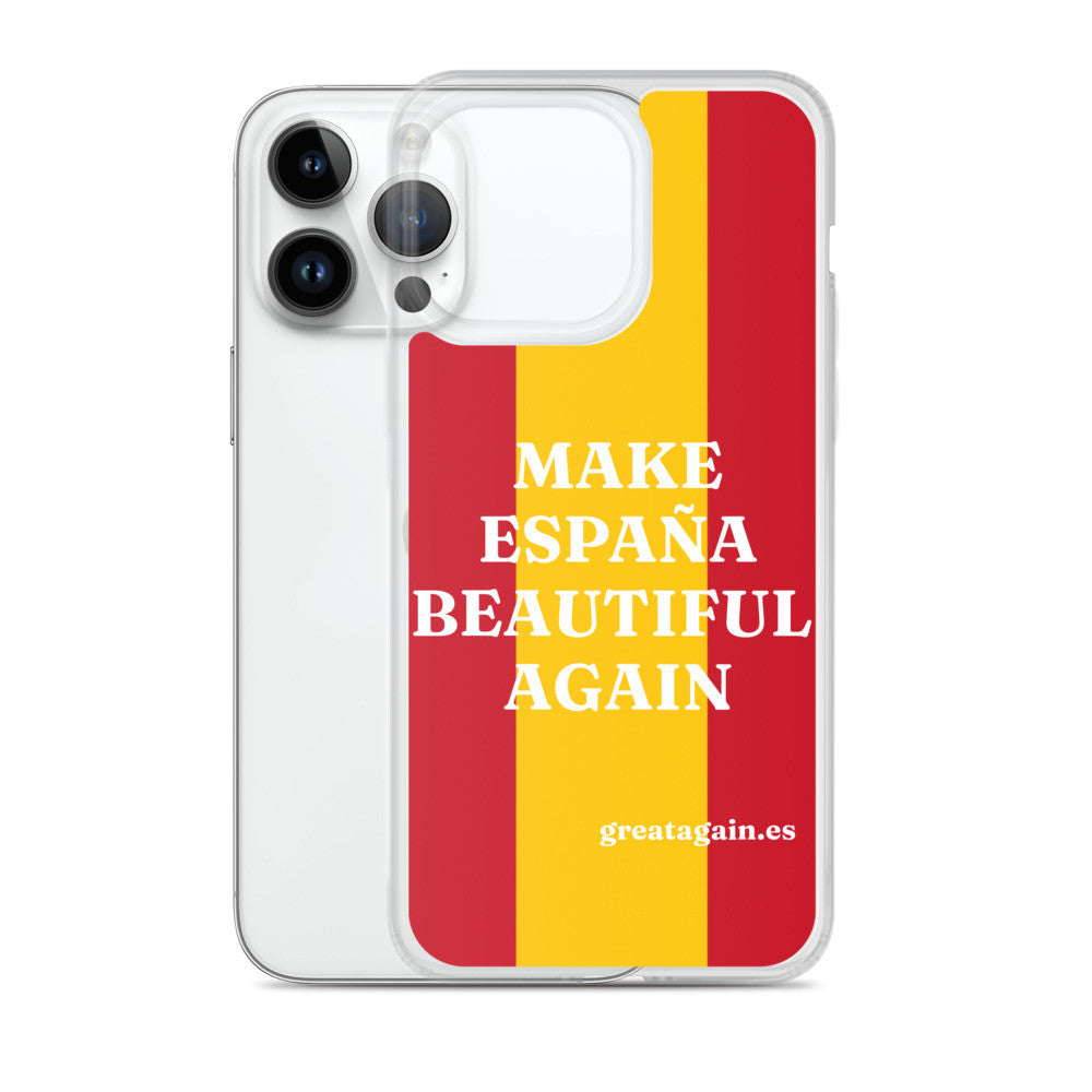 Carcasa transparente iPhone® Make España Beautiful Again