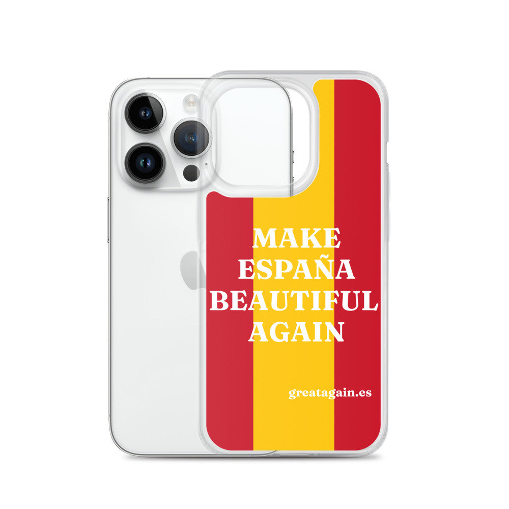 Carcasa transparente iPhone® Make España Beautiful Again