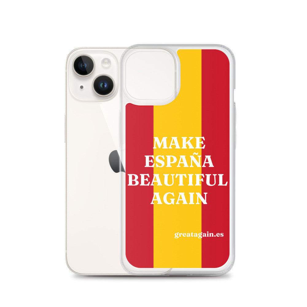Carcasa transparente iPhone® Make España Beautiful Again