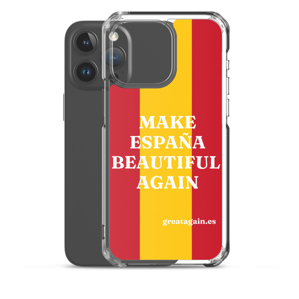 Carcasa transparente iPhone® Make España Beautiful Again