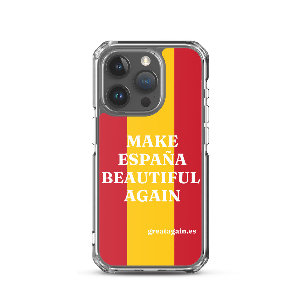 Carcasa transparente iPhone® Make España Beautiful Again