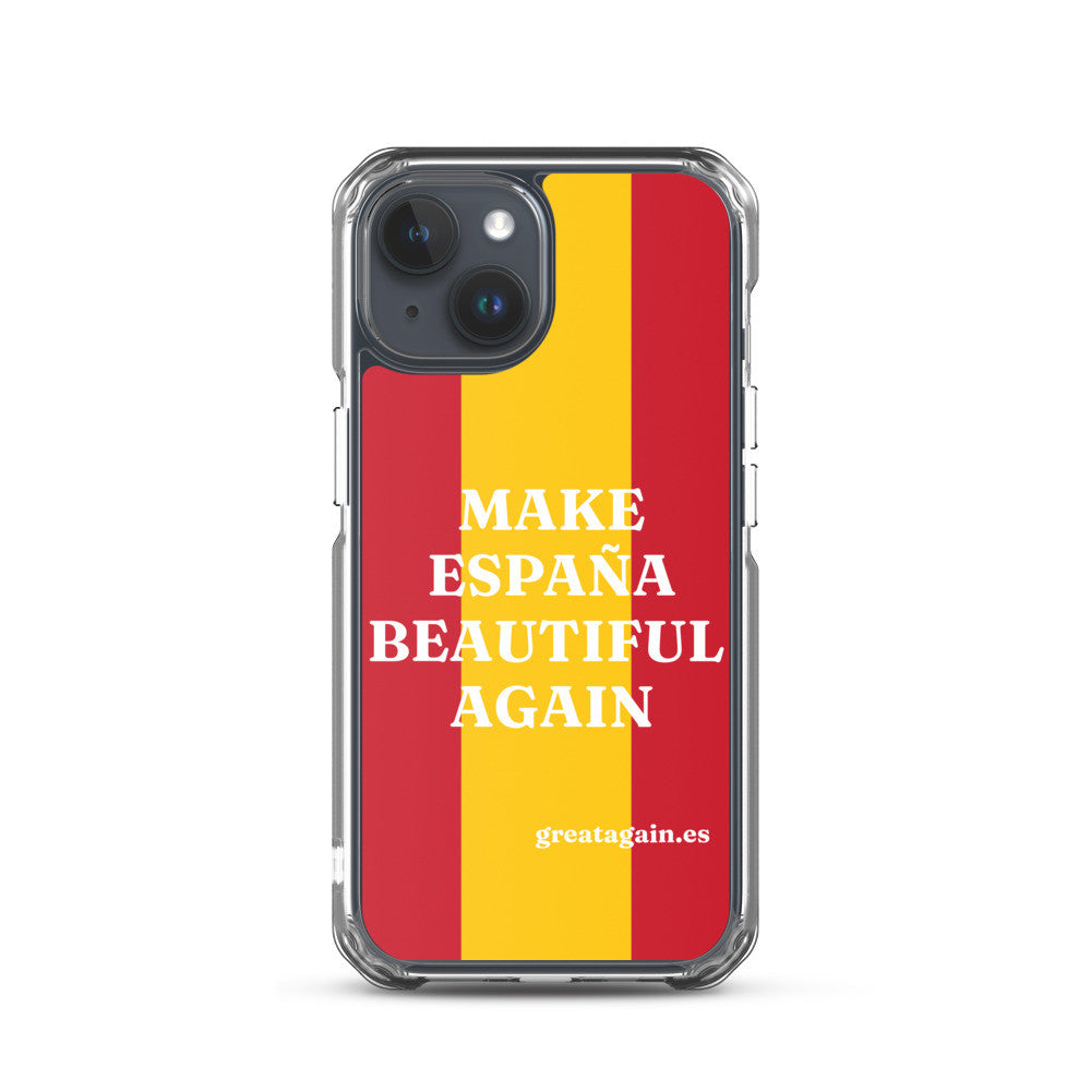 Carcasa transparente iPhone® Make España Beautiful Again