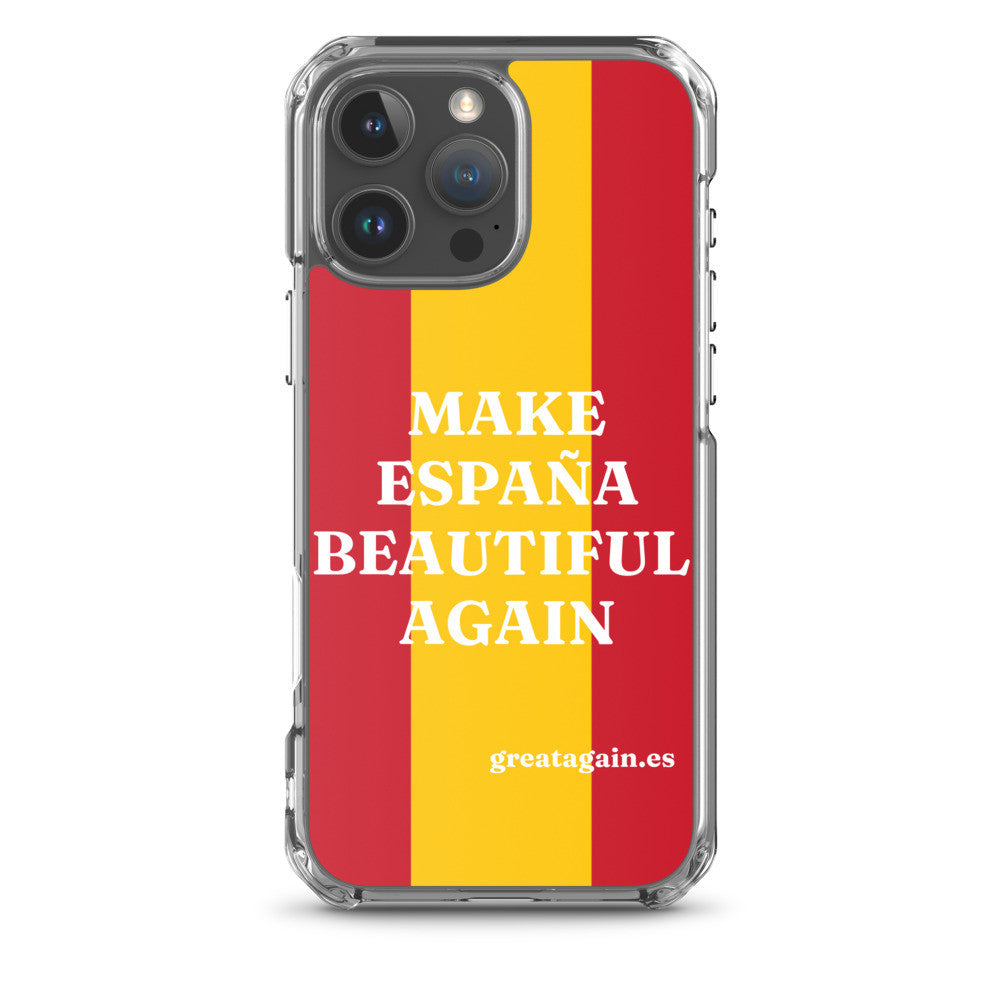 Carcasa transparente iPhone® Make España Beautiful Again