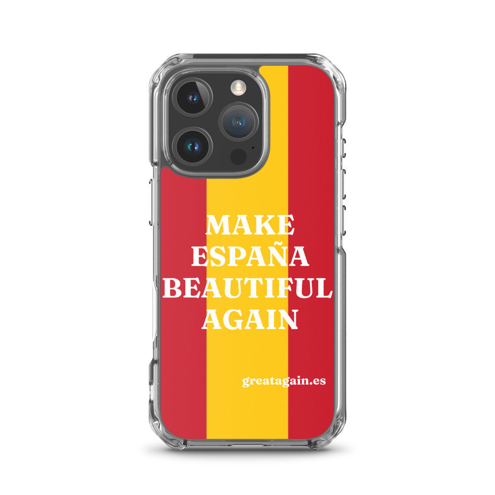 Carcasa transparente iPhone® Make España Beautiful Again