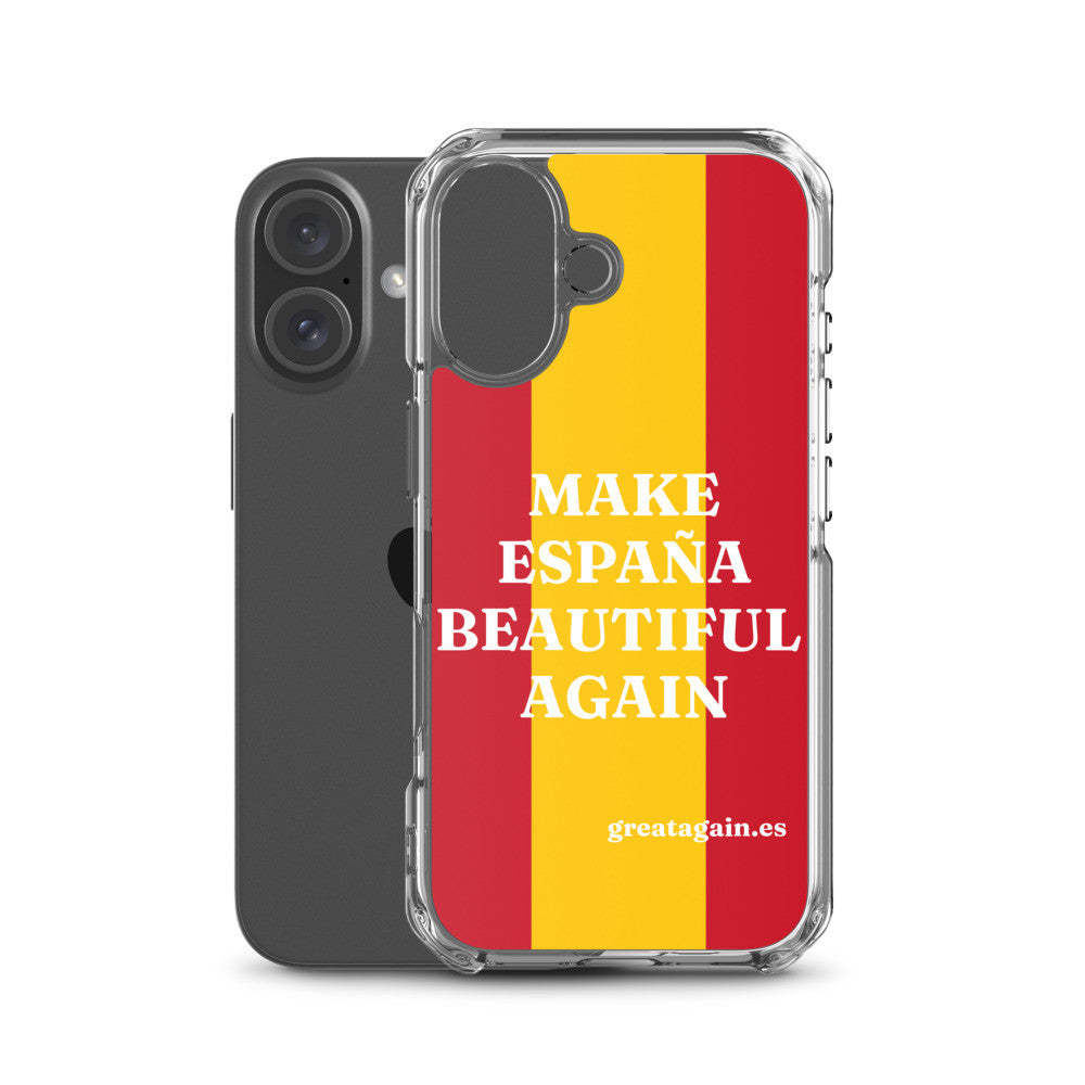 Carcasa transparente iPhone® Make España Beautiful Again