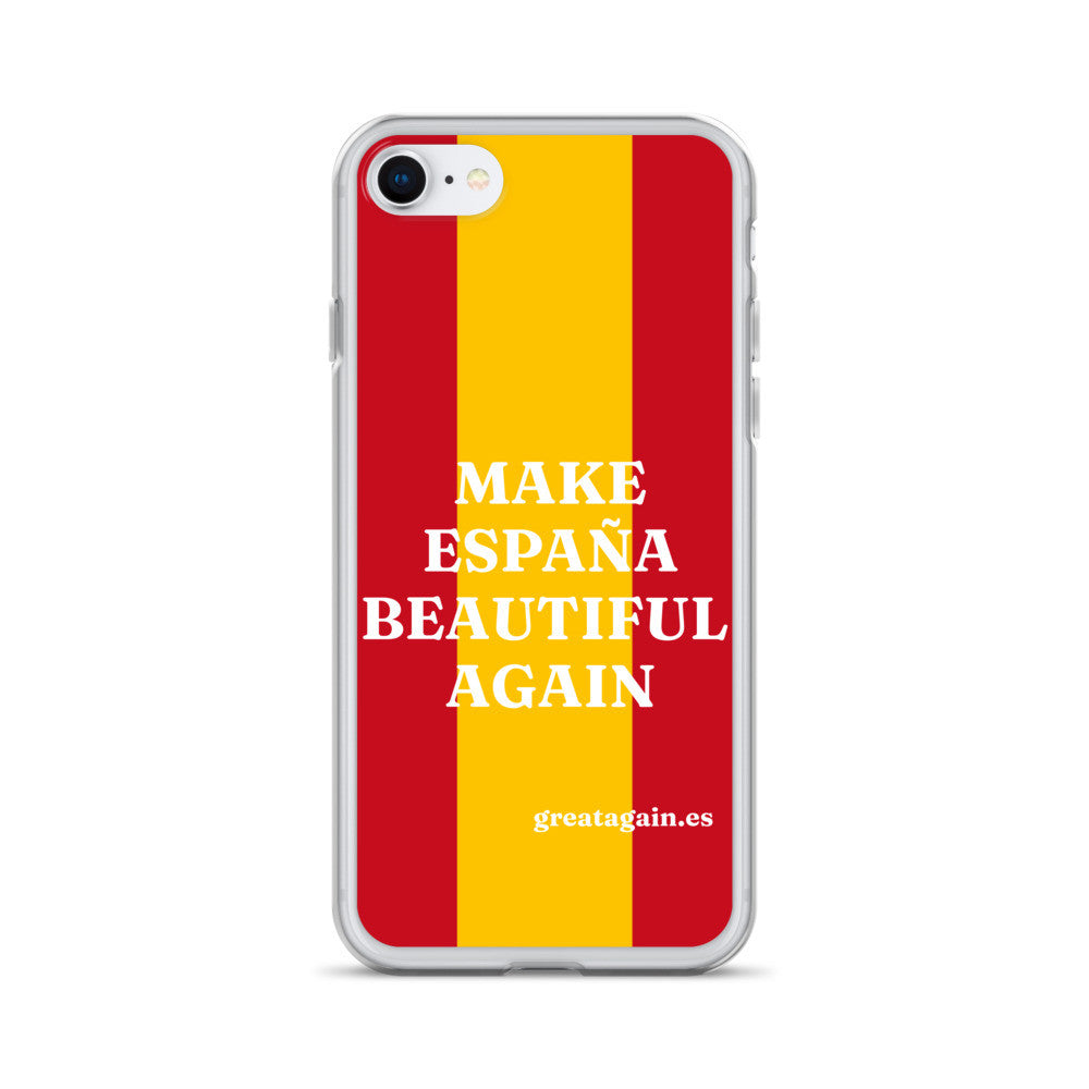 Carcasa transparente iPhone® Make España Beautiful Again